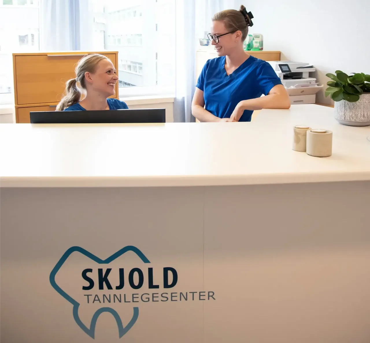 Resepsjonen hos Skjold Tannlegesenter